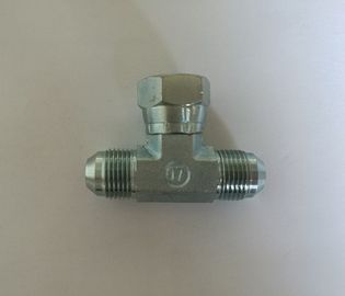 Carbon Steel Hydraulic Adapter Fittings Cr3 Silver Jic 74°Cone Branch Tee Bj Series